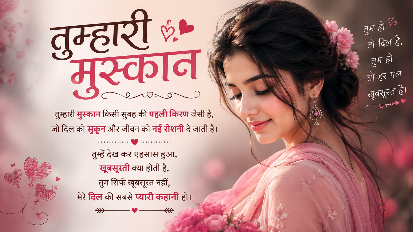Romantic Shayari for Beautiful Girl in Hindi