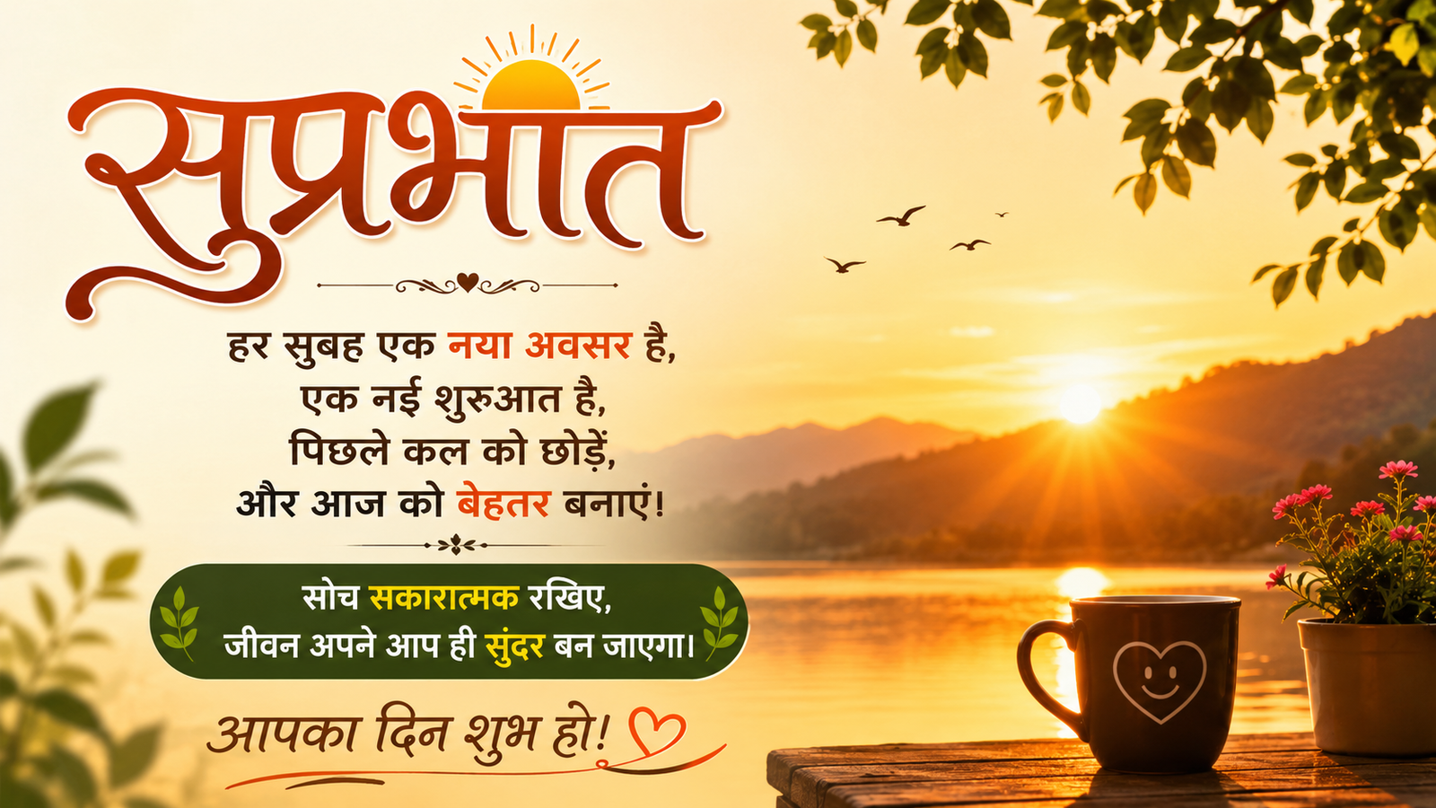 Good Morning Shayari in Hindi | Positive Thoughts and Wishes