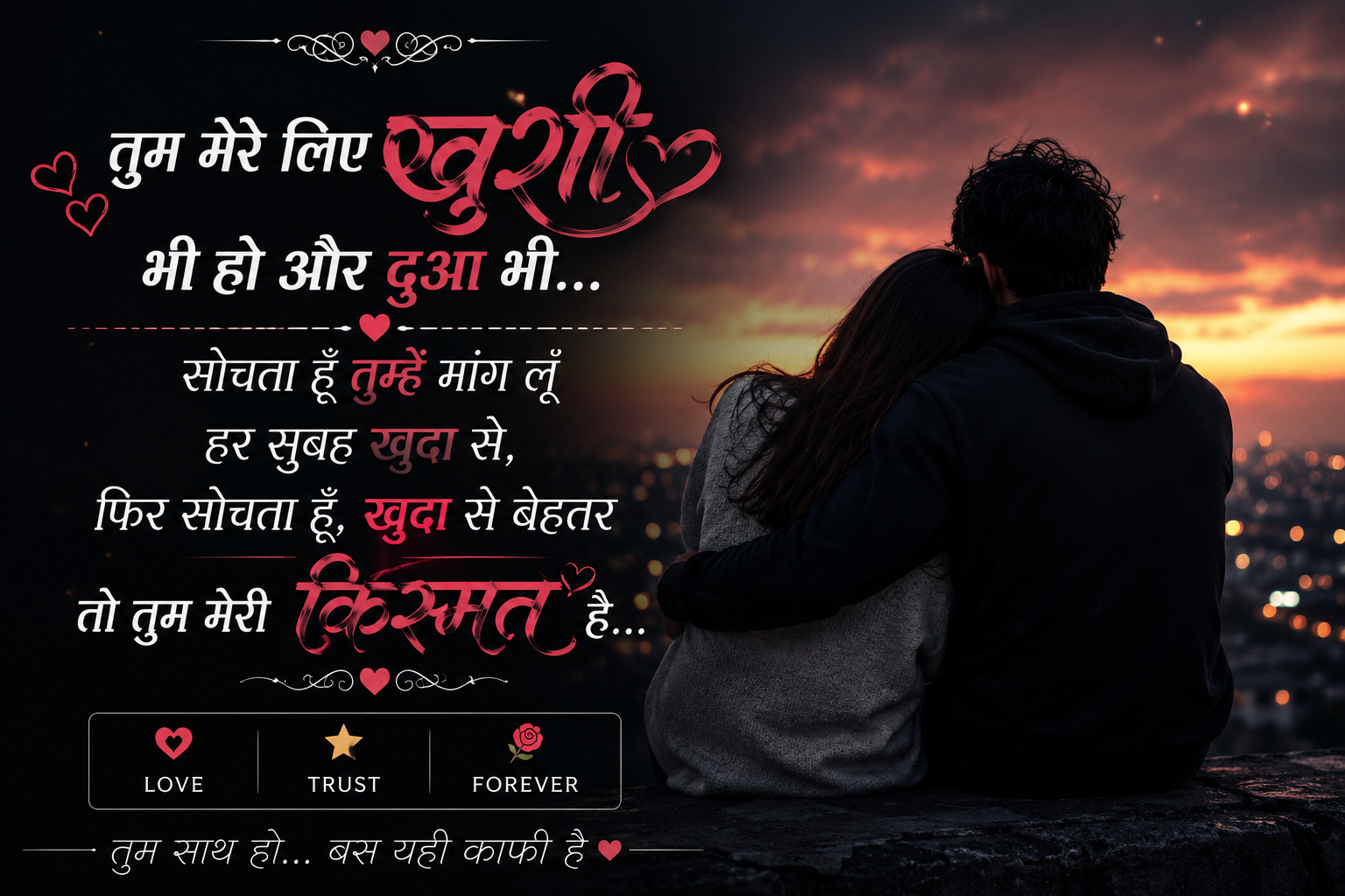 Heart Touching Stylish 💕 😘 Shayari for Lovers